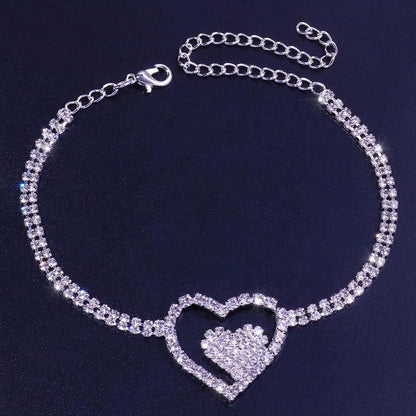 J’MARIE Heart Anklet for Women - Williams Boutique 