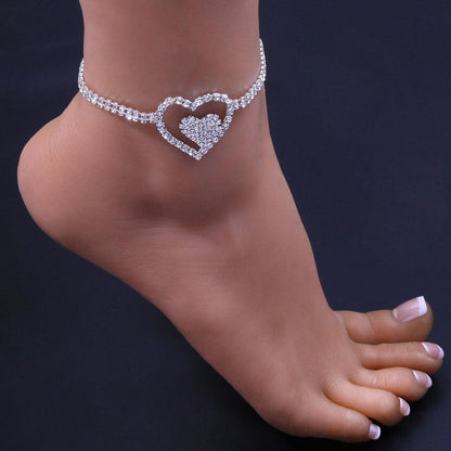 J’MARIE Heart Anklet for Women - Williams Boutique 