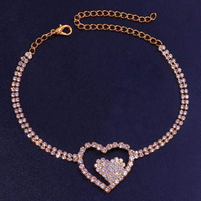 J’MARIE Heart Anklet for Women - Williams Boutique 